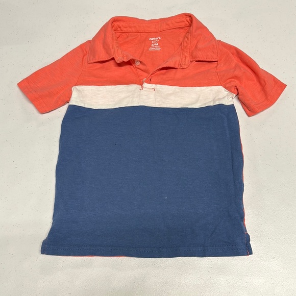 Carter's Other - Boys Carter’s red, white, & blue polo shirt size 6